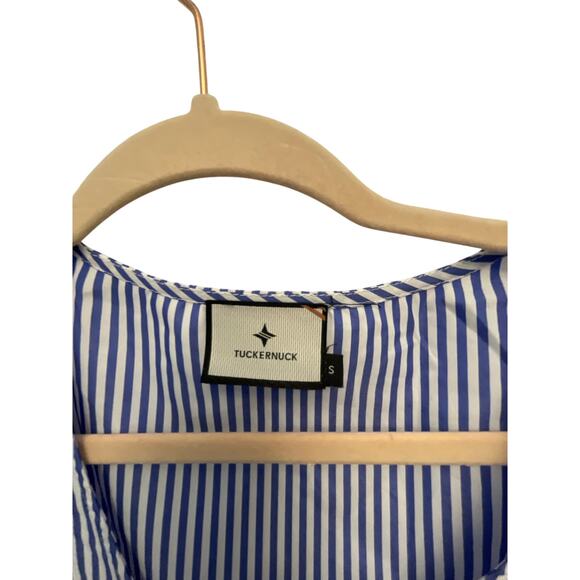 Tuckernuck Pomander Place Striped Mollie Blouse Preppy Nautical Sailor Chic S - Picture 6 of 7